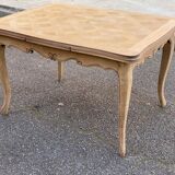 Louis XV extendable dining table, renovated, oak, 120-200cm, 19th century.