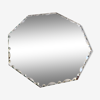 Miroir biseauté octogonal - 27 x 27 cm