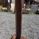 Solid oak column pedestal