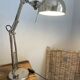 lampe d'architecte métal argenté
