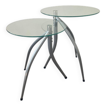 Duo de tables gigognes pied tripode