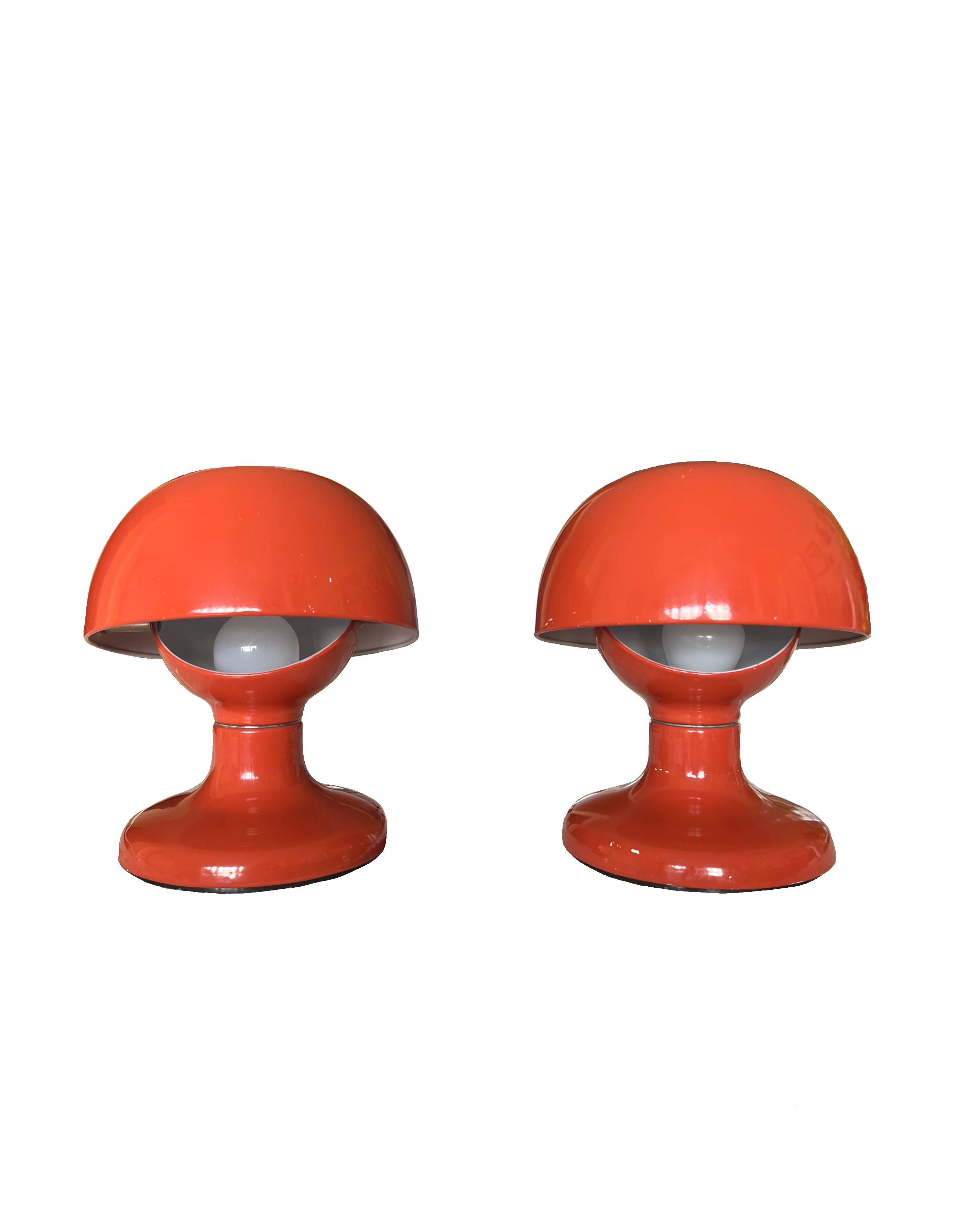 Pair of Jucker Table Lamps by Tobia Scarpa for Flos, 1960s