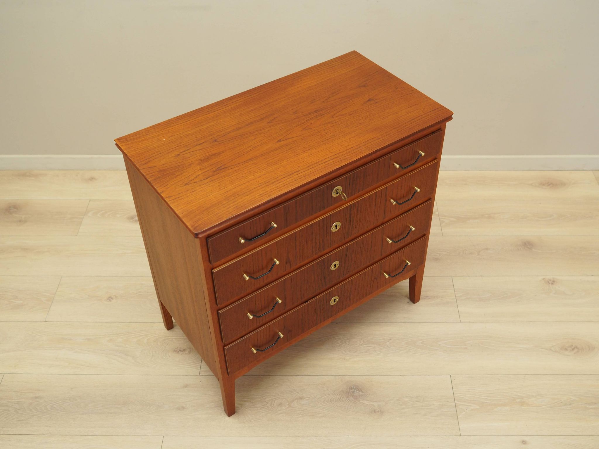 Teak chest of drawers, Danish design, 1970s, production: Denmark