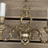 Paire d'applique en bronze 2 bras début XXeme