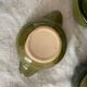 Kaki ceramic ear bowls from the 1970s
