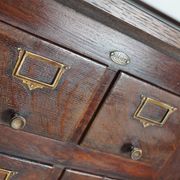 Large French oak notary apothecary cabinet / filing cabinet, 1920/30s