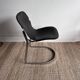 Chrome and Leather Chair by Willy Rizzo for Cidue — Italy, 1970s