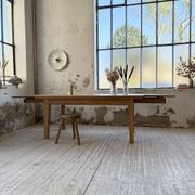 Table de ferme extensible en chêne massif