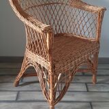 Rattan armchair