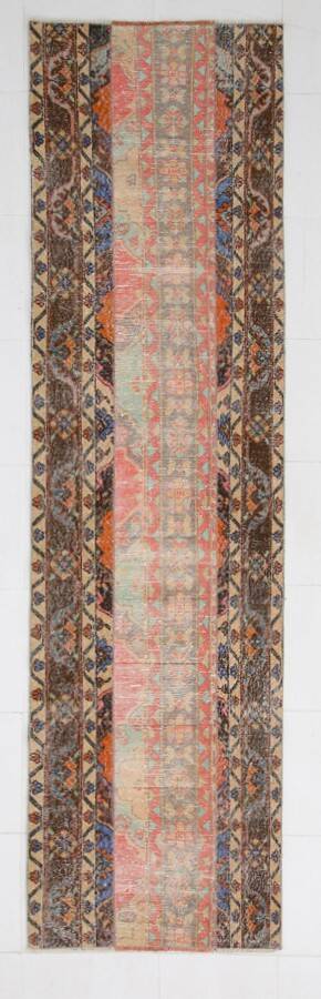 3x10 Multicolor Vintage Runner Rug