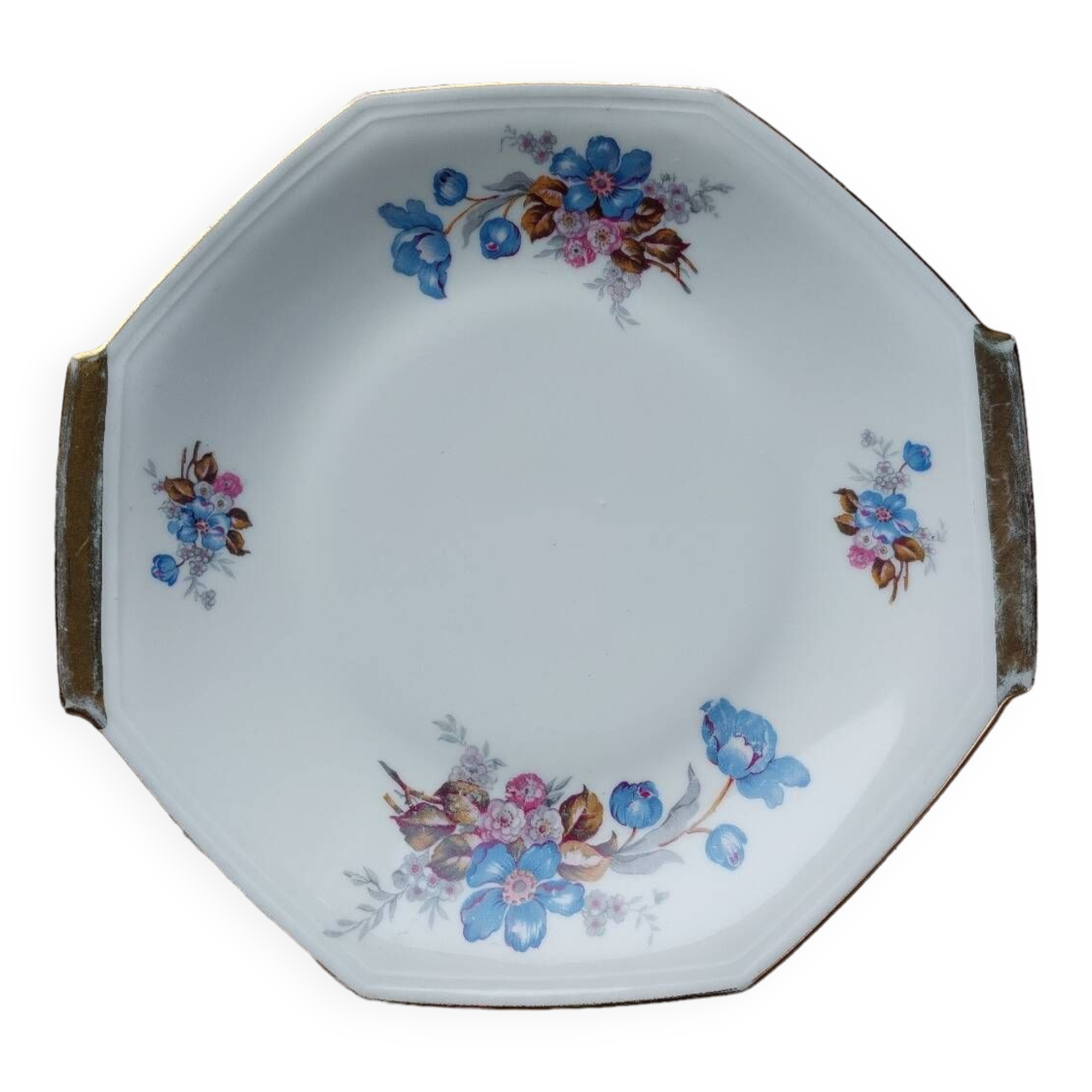 Lamotte porcelain cake or pie serving dish