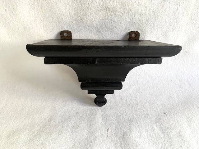 Victorian ebonized wood wall console, circa 1840