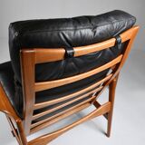 Fauteuil et repose-pieds par Ib Kofod-Larsen pour OPE, Suède