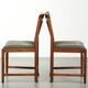 Art Deco design set consisting of a dining table and dining chairs