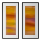 Two pastel drawings 'Diptych Sentier des Ocres' by Atelier Cléophée