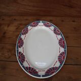 Ancien plat ovale en faïence "Horizon" St Amand