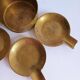 Set of 4 vintage brass nesting ashtrays