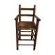 Chaise haute enfant bois massif vintage