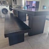 Table and bench Zeus signed by Massimiliano Fuksas.