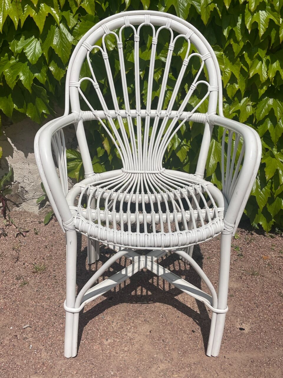 Pair of rattan armchairs from the 70s Swedish