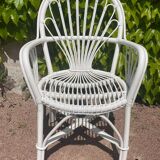 Paire de fauteuil en rotin des années 70 suédois
