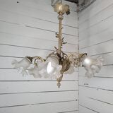 Ancien lustre en bronze 6 lumières
