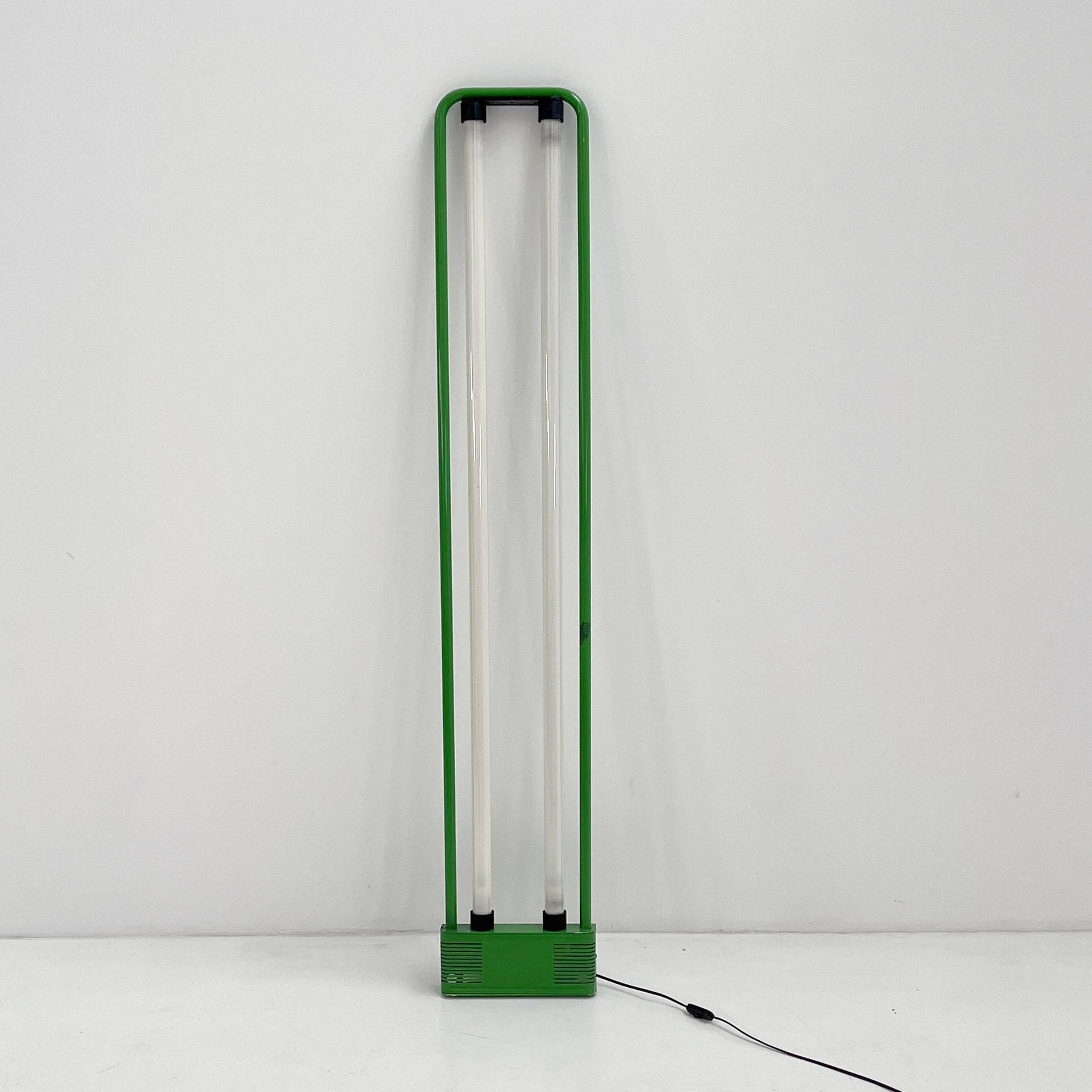 Green floor lamp by Gian N. Gigante for Zerbetto, 1980