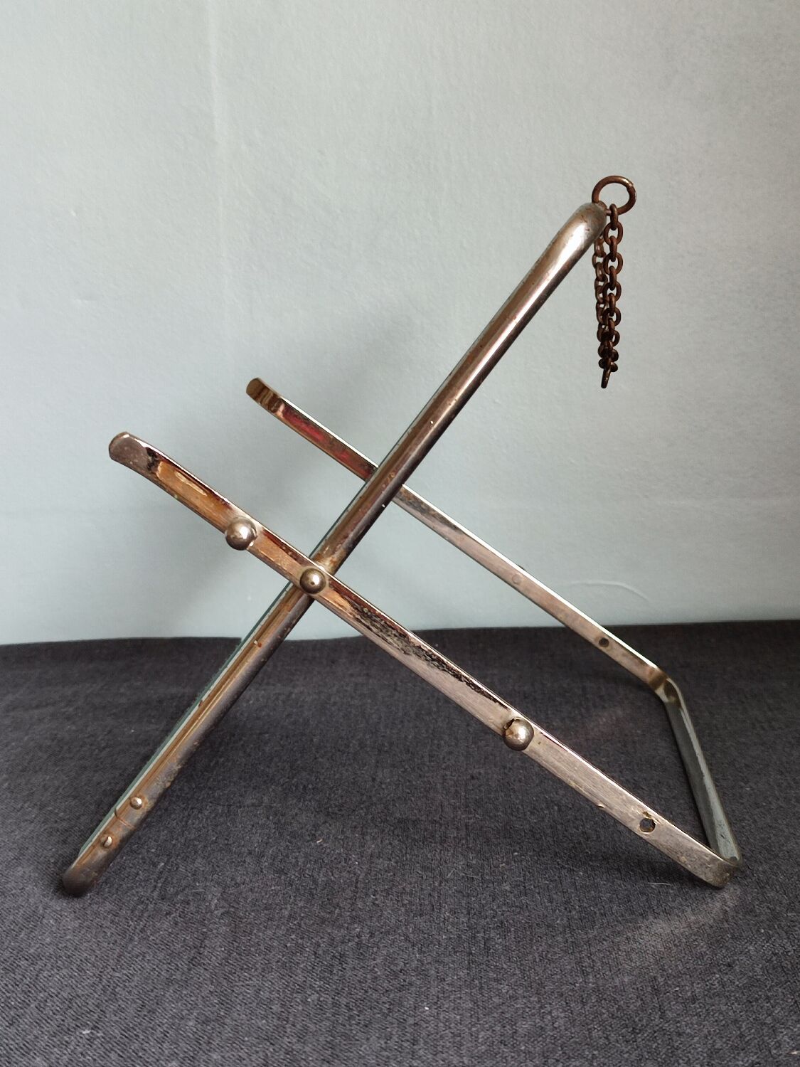 Beveled barber mirror 21x25cm