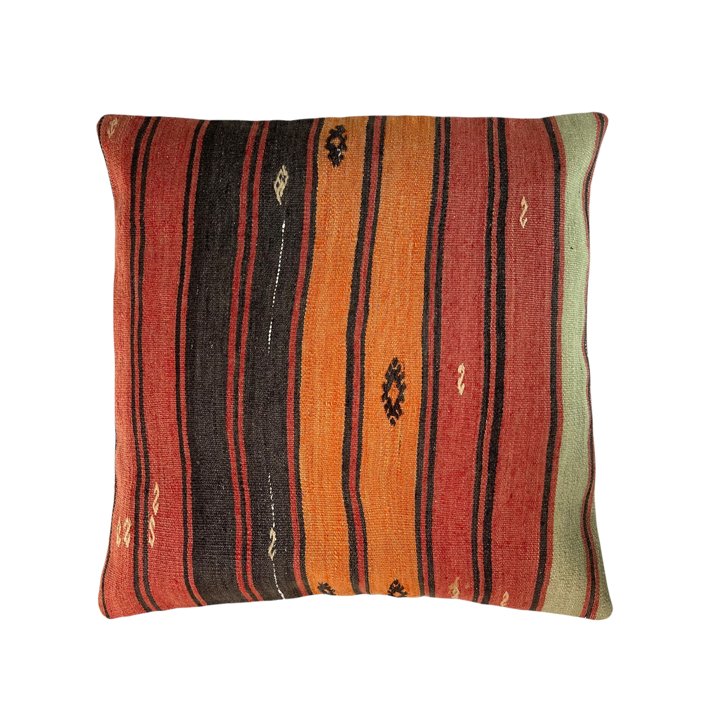 Vintage Turkish KIlim Cushion Cover, 60x60 cm