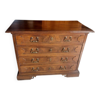17th-century walnut antique chest of drawers