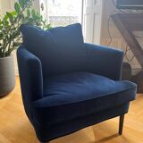 Elegant 4-seater sofa and its matching armchair - Good condition