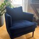 Elegant 4-seater sofa and its matching armchair - Good condition