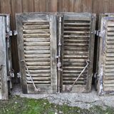 Set of 10 PAIRS of antique 19th-century shutters