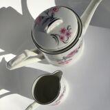 Théière cafetière et crémier porcelaine Limoges art déco