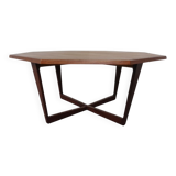 Danish Octagonal Teak Coffee Table, 1960s