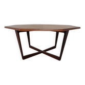 Danish Octagonal Teak Coffee Table, 1960s
