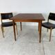 Vintage Scandinavian dining table expandable in 1960s teak