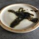Plate vintage pottery la colombe in stoneware artistic effect vallauris 17,8 cm