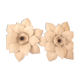 2 appliques fleur métal
