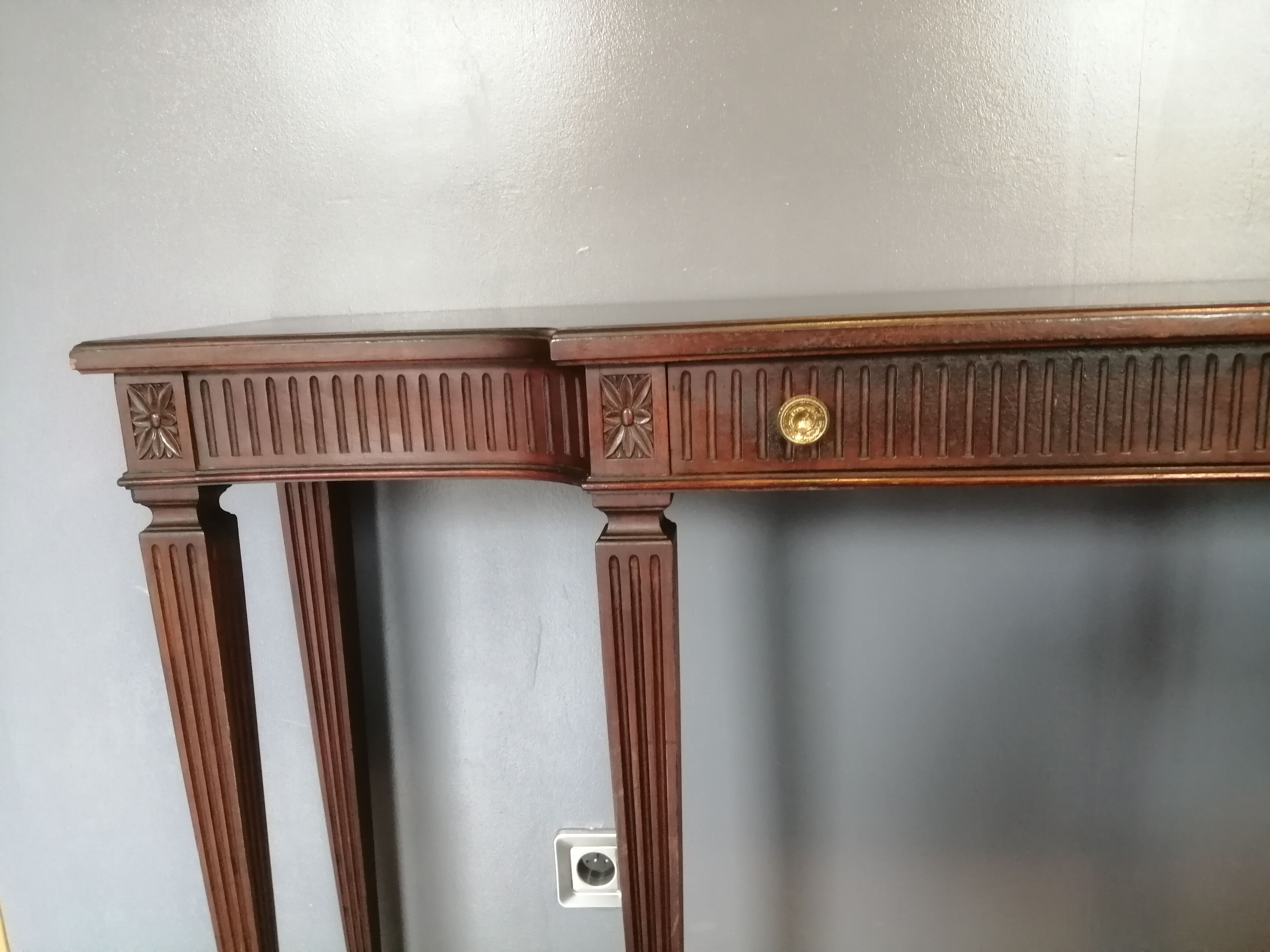 Mahogany console