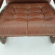 1960s adjustable leather armchair by Genega Mobler, Denmark