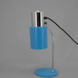 Mid-century blue table lamp by Napako, 1970s
