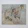1950s Cubist Painting St Ives E Kahnii Oil on Canvas Sunday Morning