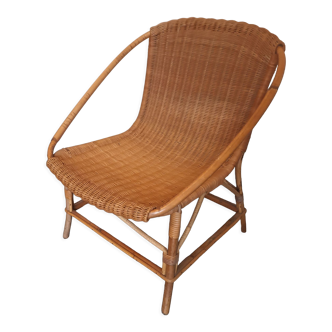 Rattan armchair