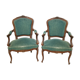 Pair of convertible armchairs