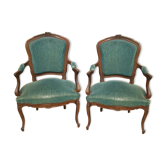 Pair of convertible armchairs