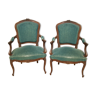 Pair of convertible armchairs
