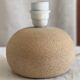 Lampe boule en travertin vintage 1980