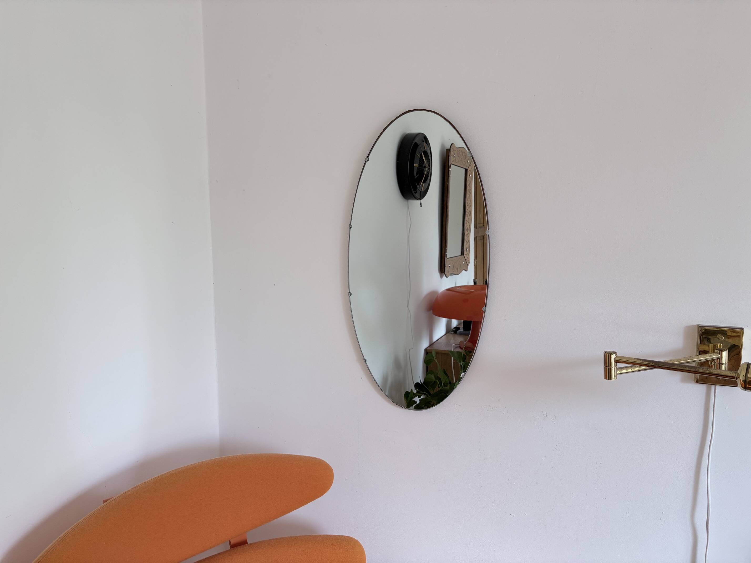Oval Rockabilly Mirror, 1960s