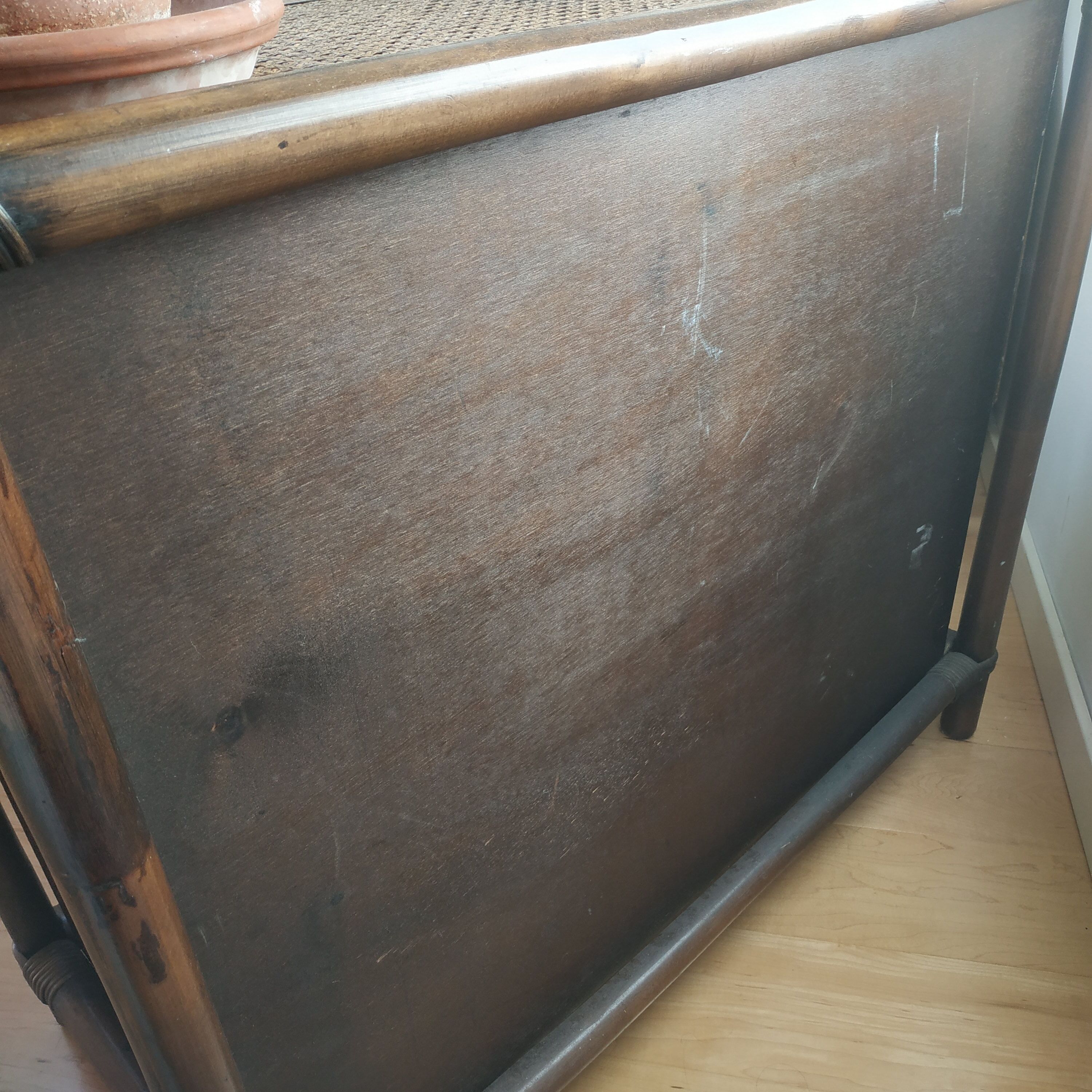 Rattan chest of drawers and canning